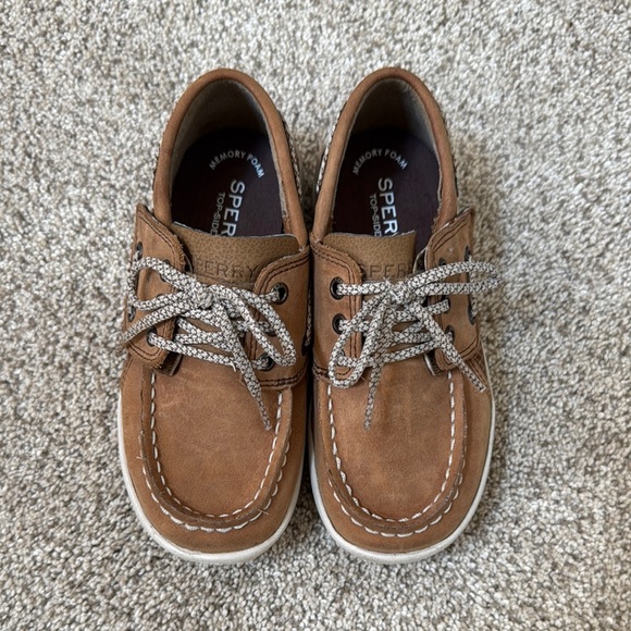 Sperry Kids Brown Boat Shoes - Picture 1 of 4